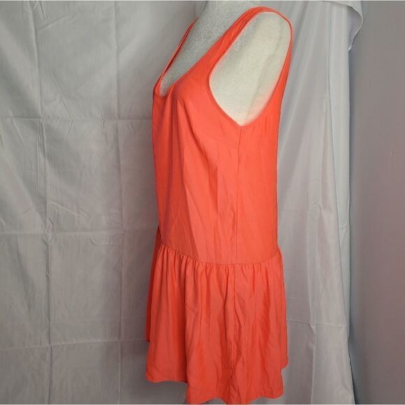 SILENCE + NOISE UO hot pink barbiecore drop‎ waist sleeveless mini dress M - Picture 5 of 10